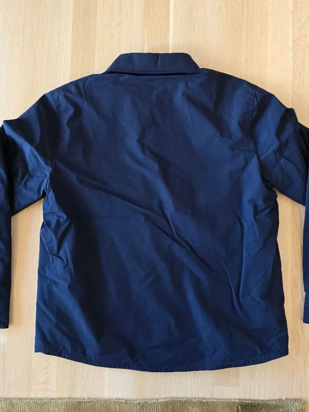 Banana Republic Navy Shirt Jacket Men's Small Snap Button Lined Coat
